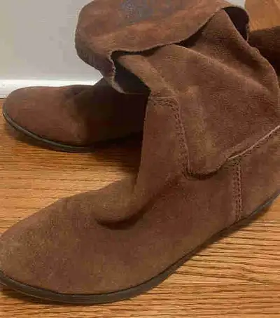 Suede man made boots, View more
