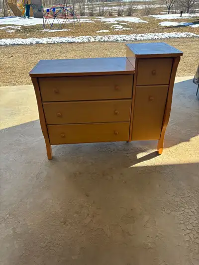 Dresser with change table