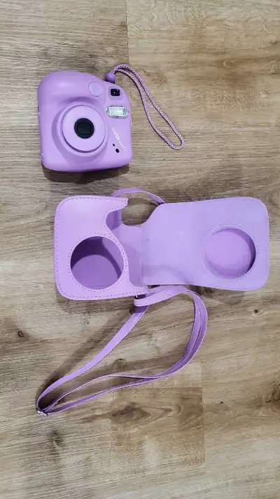 Instax Mini 7+ purple camera with case, View more