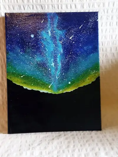  Milky Way Acrylic Painting – 14" x 11", View more