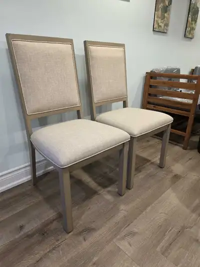 Set of 2 Modern Upholstered Dining Chairs – Brand New, View more