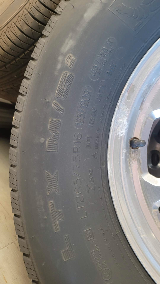Chevrolet Silverado Tires and 8-Bolt, 16-inch Rims in Tires & Rims in Summerside - Image 2