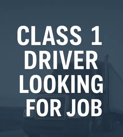 class 1 Driver 3.5 YR experience, View more