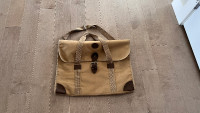 FS: Khaki travel bag in canvas