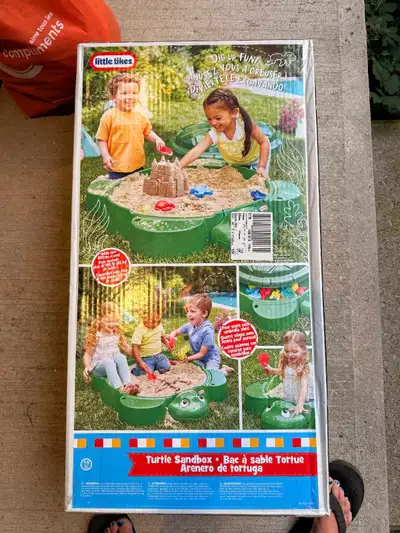 I am selling a brand new Little Tikes Turtle Sandbox with Lid, which remains factory sealed in its o...