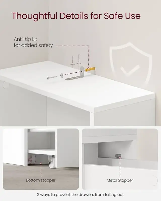 Tall Bathroom Cabinet, Slim Bathroom Storage Cabinet, Freestandi in Bathwares in Markham / York Region - Image 7