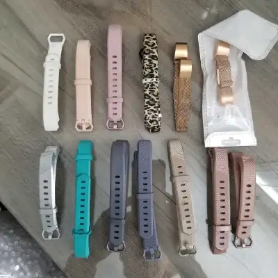 FITBIT Alta HR Bands, Assorted in very good condition. $2 Each Stoney Creek mtn.
