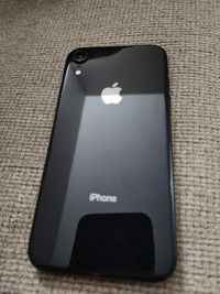 Unlocked iPhone XR black with charger 