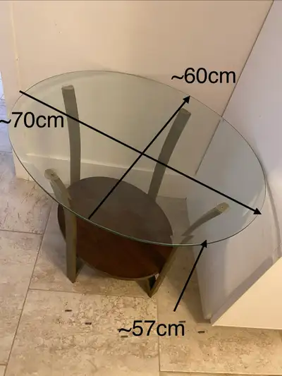 Glass Side Table, View more