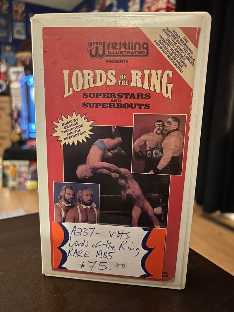 Lords of the Ring Wrestling NWA WWE VHS Rare 1985 Booth 264 Arts