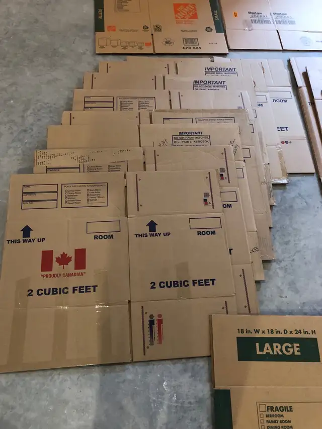 Moving boxes - various sizes 62863730618497121