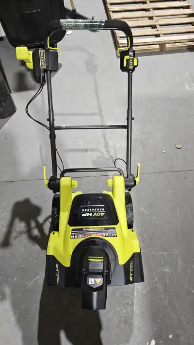 Ryobi 21" 40V HP Snowblower with batteries and charger, View more
