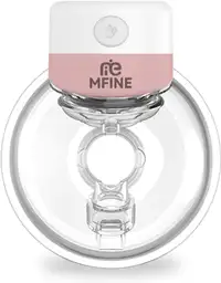 MFINE Electric Portable Breast Pump, S12 Hands Free Pink, 1 Pack