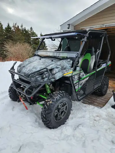 2018 KAWASAKI TERYX KRF800 LE One owner with only 1,923 kms. Half windshield(included in sale) Warn...