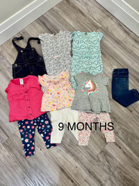 9 Month Baby Girl Lot 