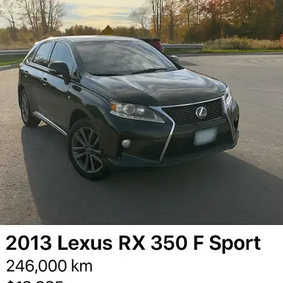 Looking for a reliable luxury SUV with style, performance, and comfort? This 2013 Lexus RX 350 F Spo...