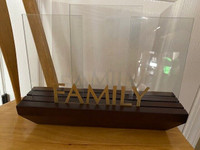 Hallmark 3 Frames "Family" Wood Photo Holder (New)