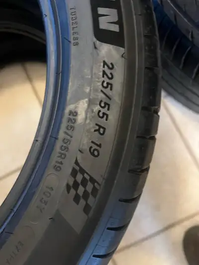 New tires taken off my Taycan at delivery. No wear other than a few scuffs on the tread when the car...