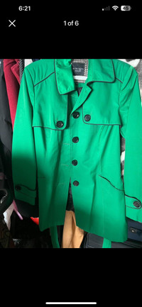 Women green jacket size medium 