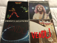 vinyles babe ruts, frampton, emerson L.P. , led zepplin