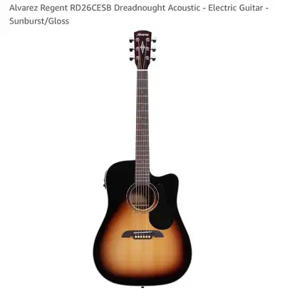 Alvarez acoustic guitar. Barely used. (Original price 556$)