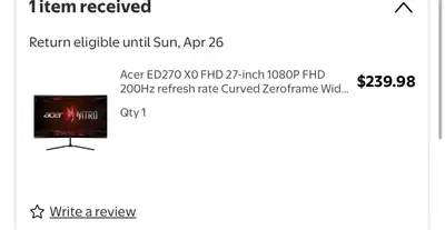 Brand new Monitor, never opened!!! Curved monitor! 27 inches!!! Great for gaming and every day use!!...