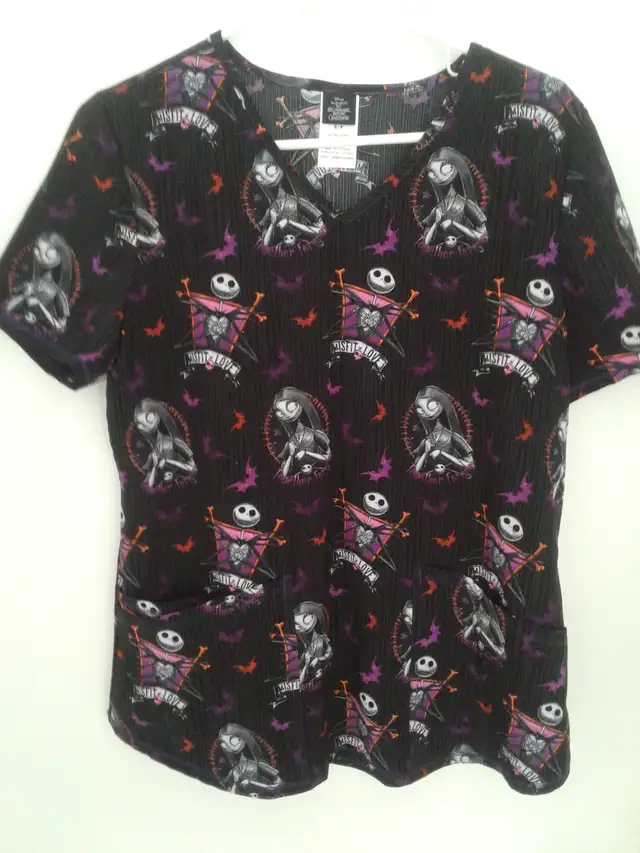 Disney The Nightmare Before Christmas Scrub Top in Women's - Tops & Outerwear in Edmonton - Image 3