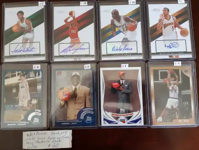bask-008 $60 Basketball mid-value lot auto -Rookies White Lucas Pierce Williams Ming Carter Okafor S...