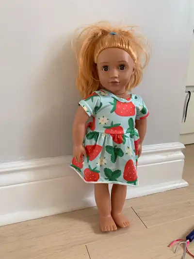 Our generation Doll with accessories as shown on pictures.. there’s a desk,scooter, clothes ect Aski...