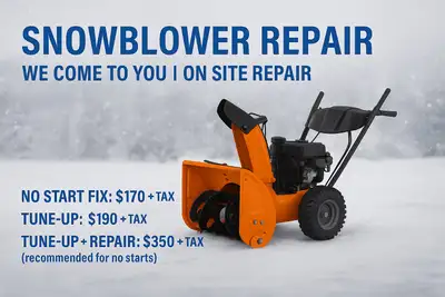 SNOWBLOWER REPAIR SERVICE, View more
