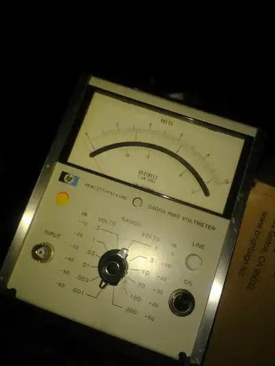 HP 3400A RMS VOLTMETER  variable power + dmm oscilloscope LIST↓, View more