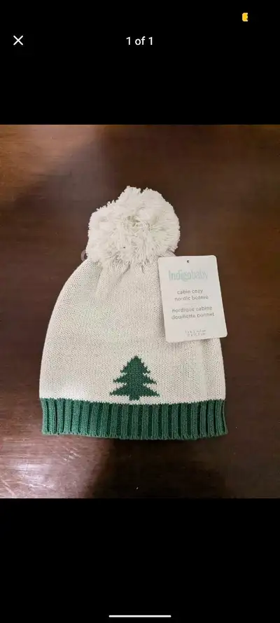 Indigo baby cabin cozy hat - baby hat, View more