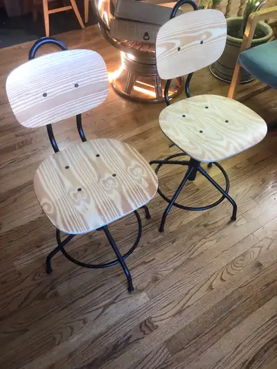 2 IKEA KULLABERG swivel chairs / stools, View more