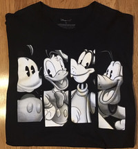 Disney 2XL Mickey Goofy Pluto Donald tee shirt