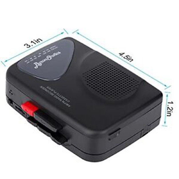 ByronStatics Portable Cassette Player Recorder FM Radio Walkman