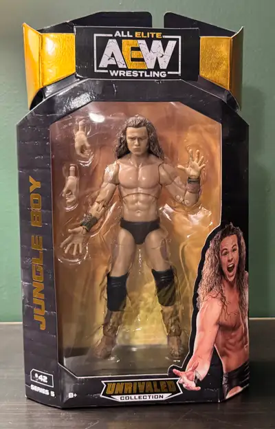 All Elite Wrestling. Jazwares Toys. Jungle Boy action figure. New, sealed. Pick up only.
