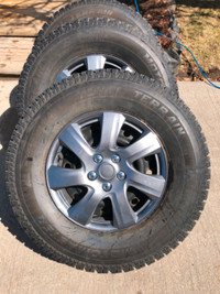 Toyota Tacoma winter tire setup