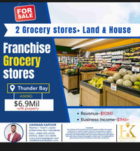 2 FRANCHISED GROCERY STORE FOR SALE NEAR THUNDER BAY
