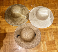 Free ship - 3 Straw hats - cool, comfortable | P