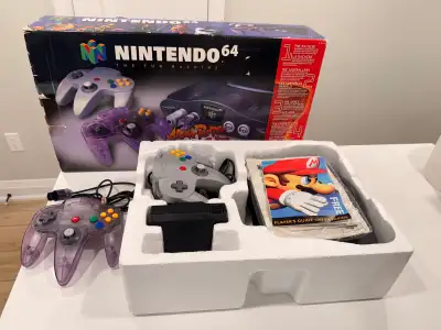 Nintendo 64 Atomic Purple Bundle - CIB N64, View more
