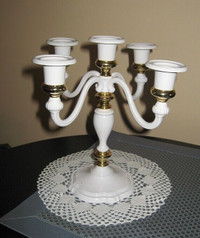 Candelabra, Vintage Brass Figurine /Hand Tea Bells, Candlesticks