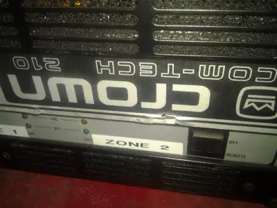Crown Com-Tech 210 2-Channel Power Amplifier 300 watts 50+ amps, View more