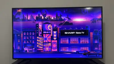New 65” SHARP Roku Smart TV 4K UHD - Firm Price, View more