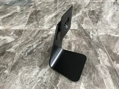 Sleek Matte Black Metal Monitor Stand, View more
