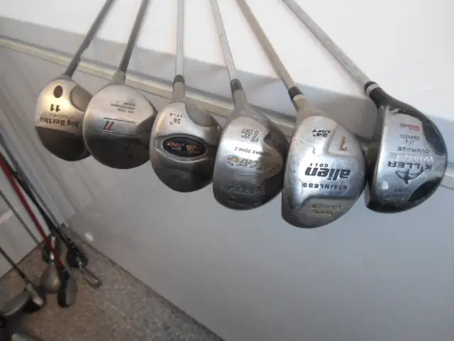 SIX RIGHT HANDED FAIRWAY/ RESCUE GOLF CLUBS in Golf in Sudbury - Image 3