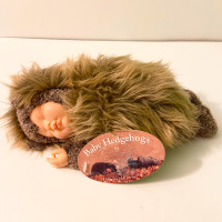 Vintage 1998 Anne Geddes Baby Hedgehog Bean Filled Collection