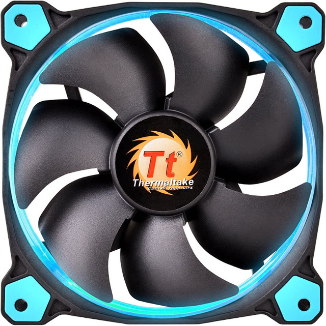 New Thermaltake Blue LED 140mm Computer fan CL-F039-PL14BU-A in System Components in Peterborough - Image 3