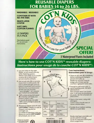 COTTON DIAPERS -NEWBORN, View more
