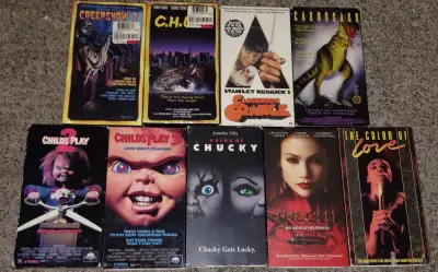 (SOLD) 1. Creepshow 2 (with Original Shrink wrap)$12 Dollars (SOLD) (SOLD) 2. CHUD (with original Sh...