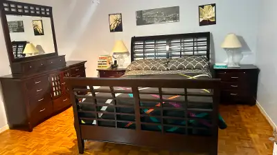 Queen size bedroom set., View more